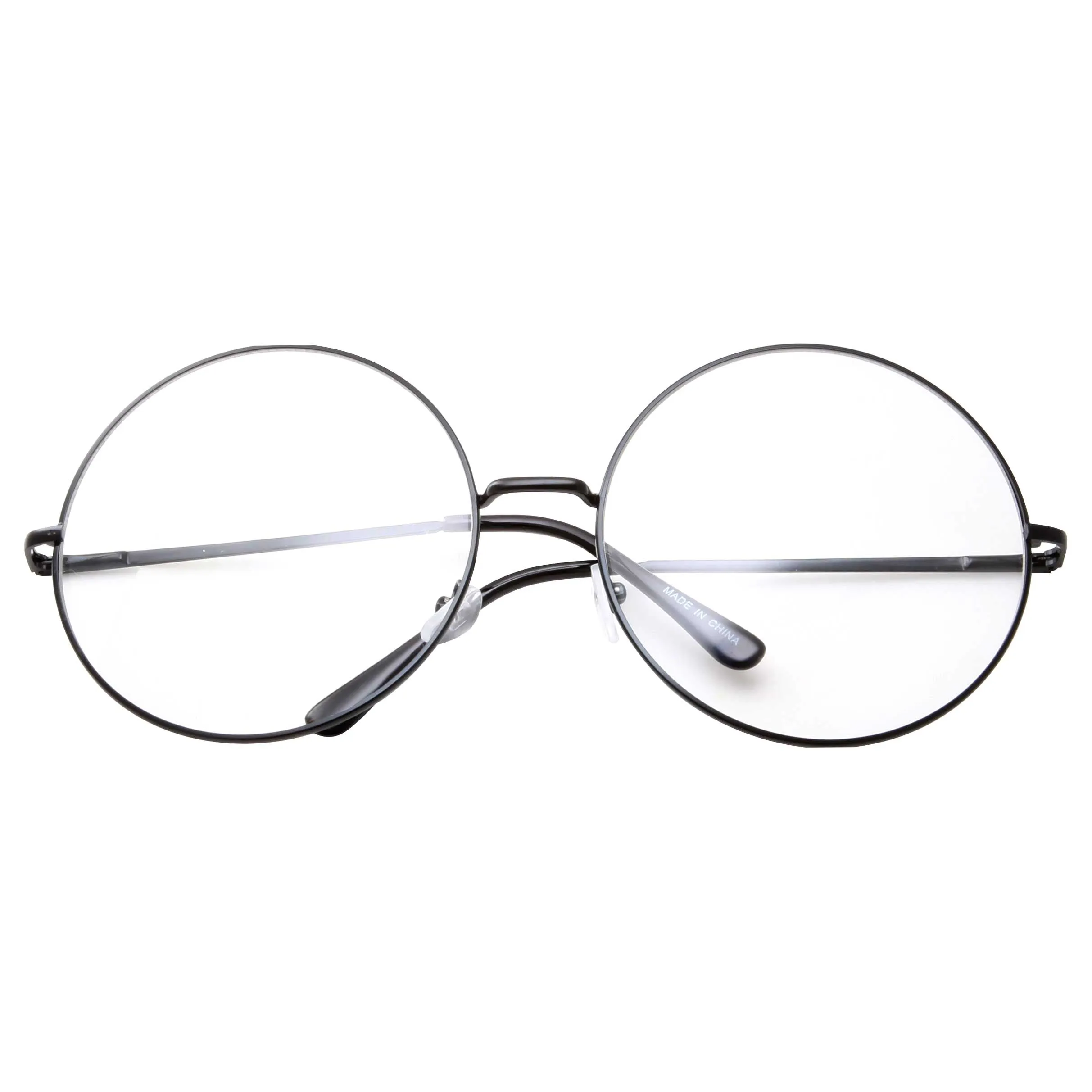 grinderPUNCH - XXL Super Oversized Glasses Round Circle Frame Clear Lens