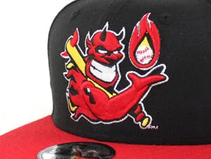 Hellrazors New Era 9Fifty Snapback Hats (BLACK RED GRAY UNDER BRIM)