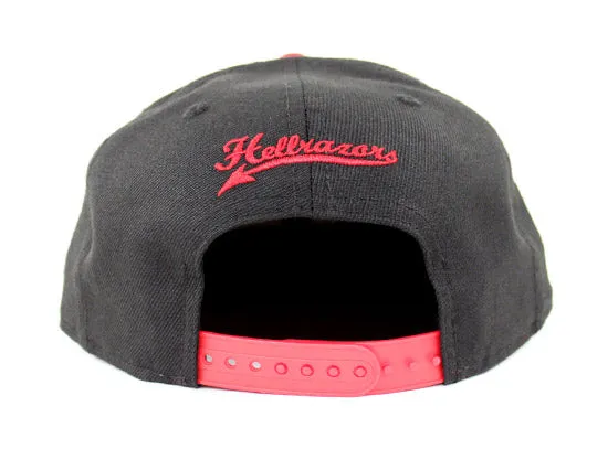 Hellrazors New Era 9Fifty Snapback Hats (BLACK RED GRAY UNDER BRIM)