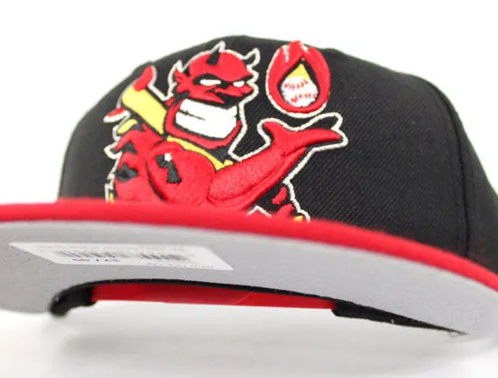 Hellrazors New Era 9Fifty Snapback Hats (BLACK RED GRAY UNDER BRIM)