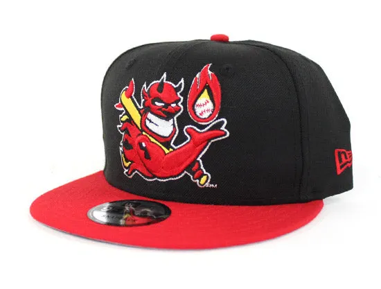 Hellrazors New Era 9Fifty Snapback Hats (BLACK RED GRAY UNDER BRIM)