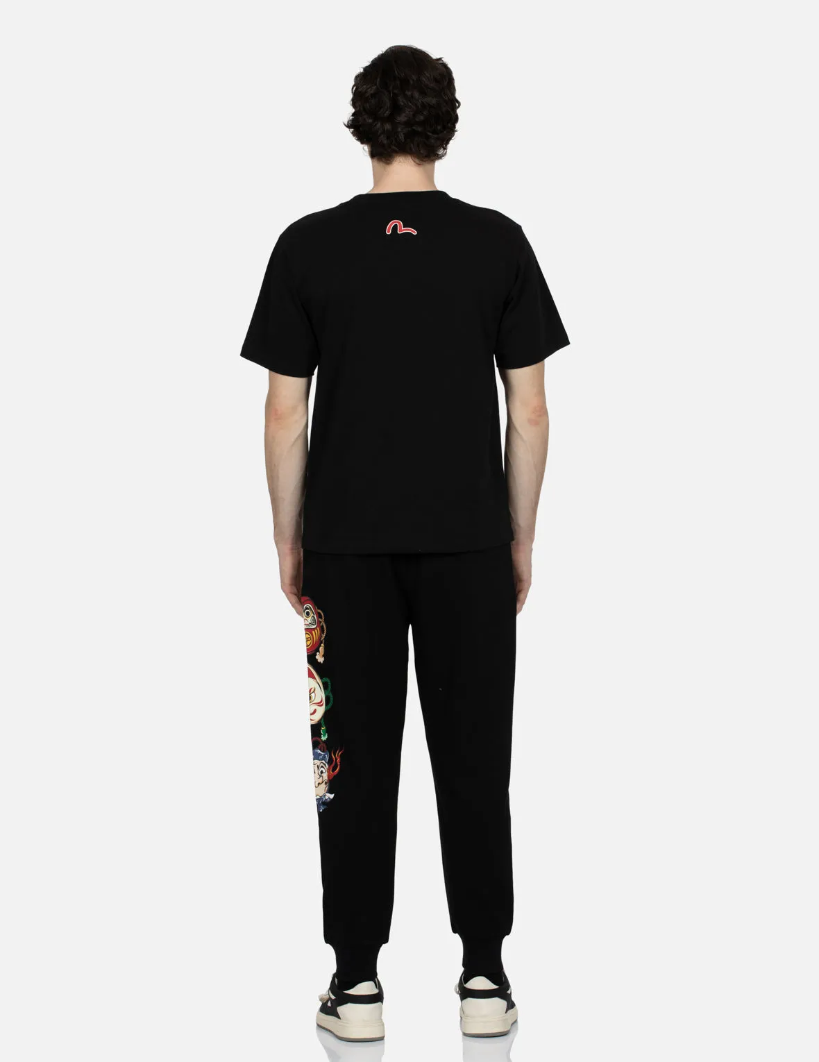 Hyottoko Festival Print Regular Fit Sweatpants