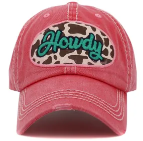 KBV-1495 Howdy Cow Print Hot Pink