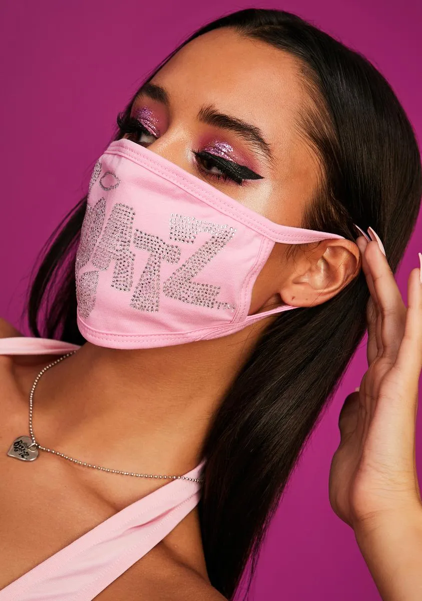 Keep It Glossy Rhinestone Face Mask