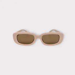 Kids 'Square Retro' Sunglasses - Soft Pink (UV400)