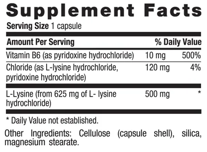 L-LYSINE CAPS 500 MG, 100 CAPS