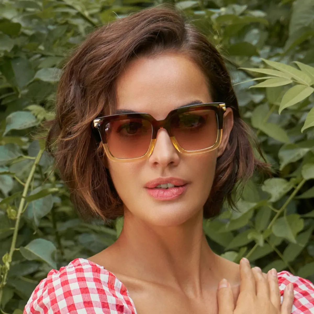 Mahogany/Nude Luxe Fallon Sunglasses {clearance}