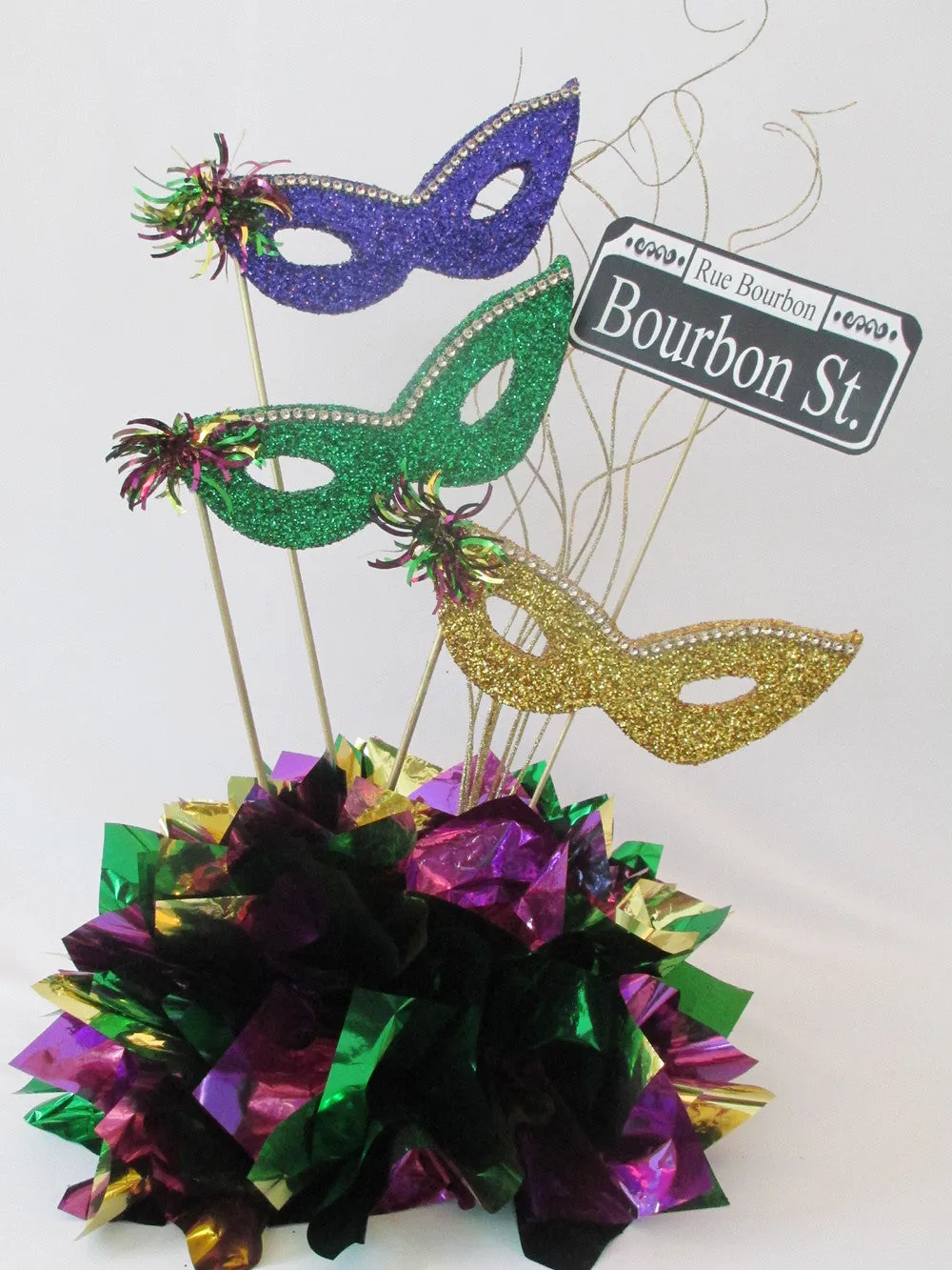 Mardi Gras Masks Centerpiece