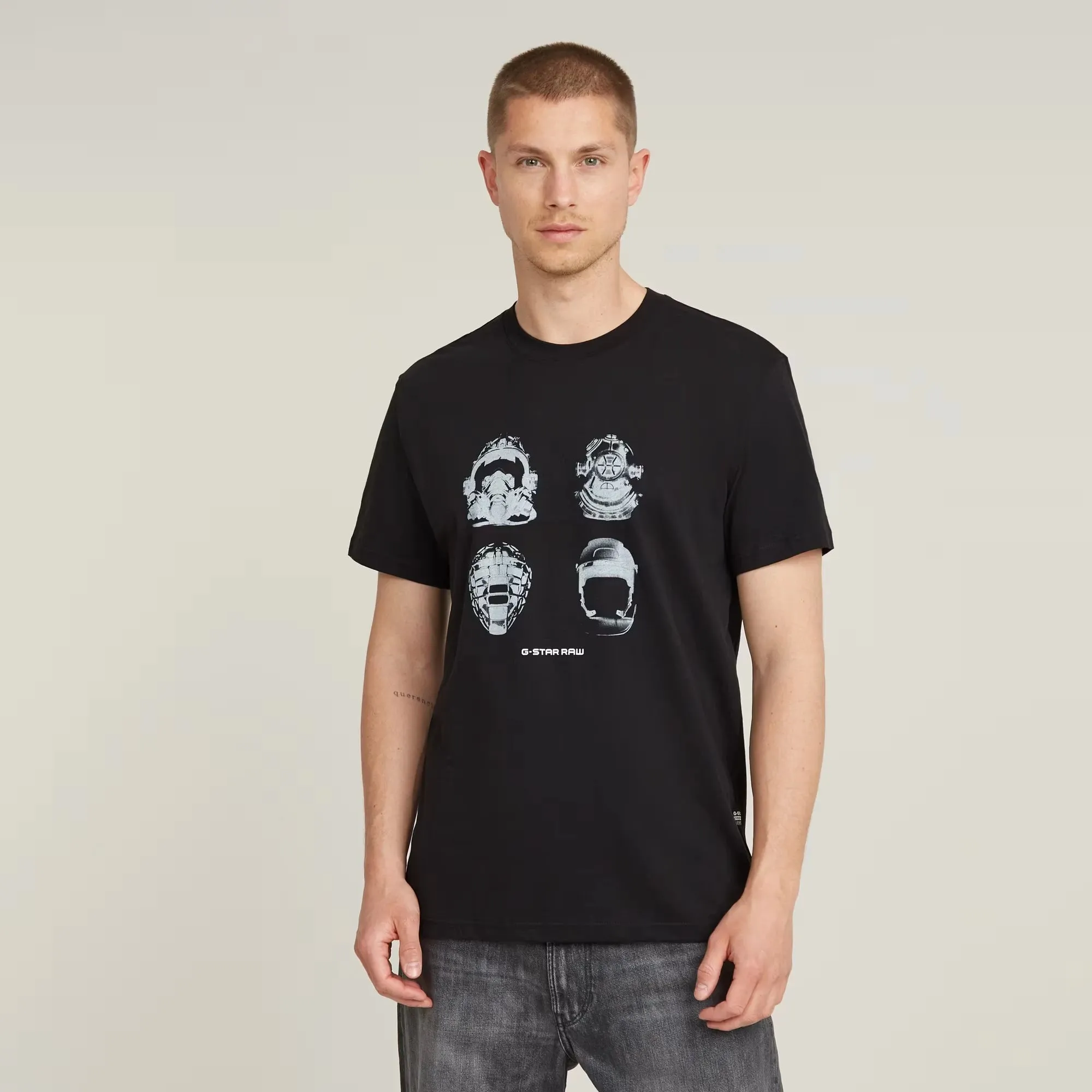 Masks Graphic T-Shirt (Black) - D25160-C506-6484