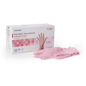 McKesson Pink Nitrile® Nitrile Exam Glove, Extra Large, Pink