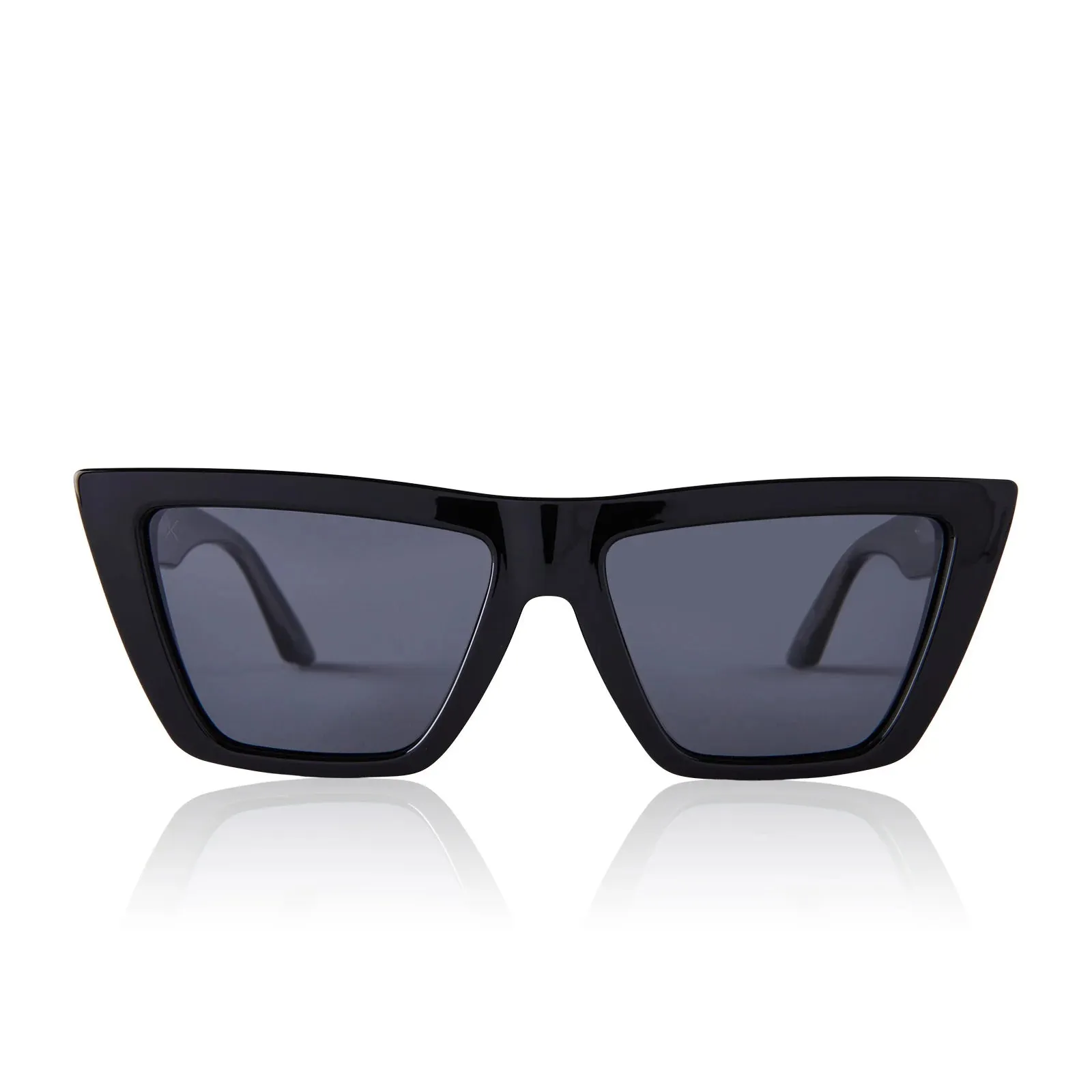 melrose black solid grey sunglasses