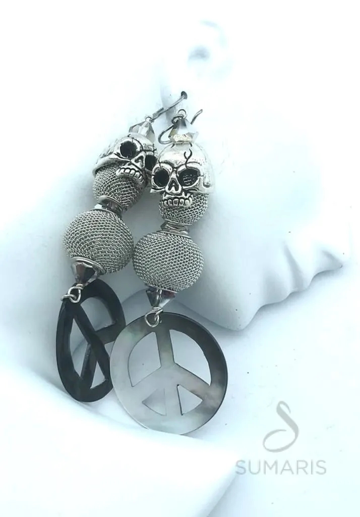 PEACE OUT LIMITED EDITION STATEMENT EARRINGS