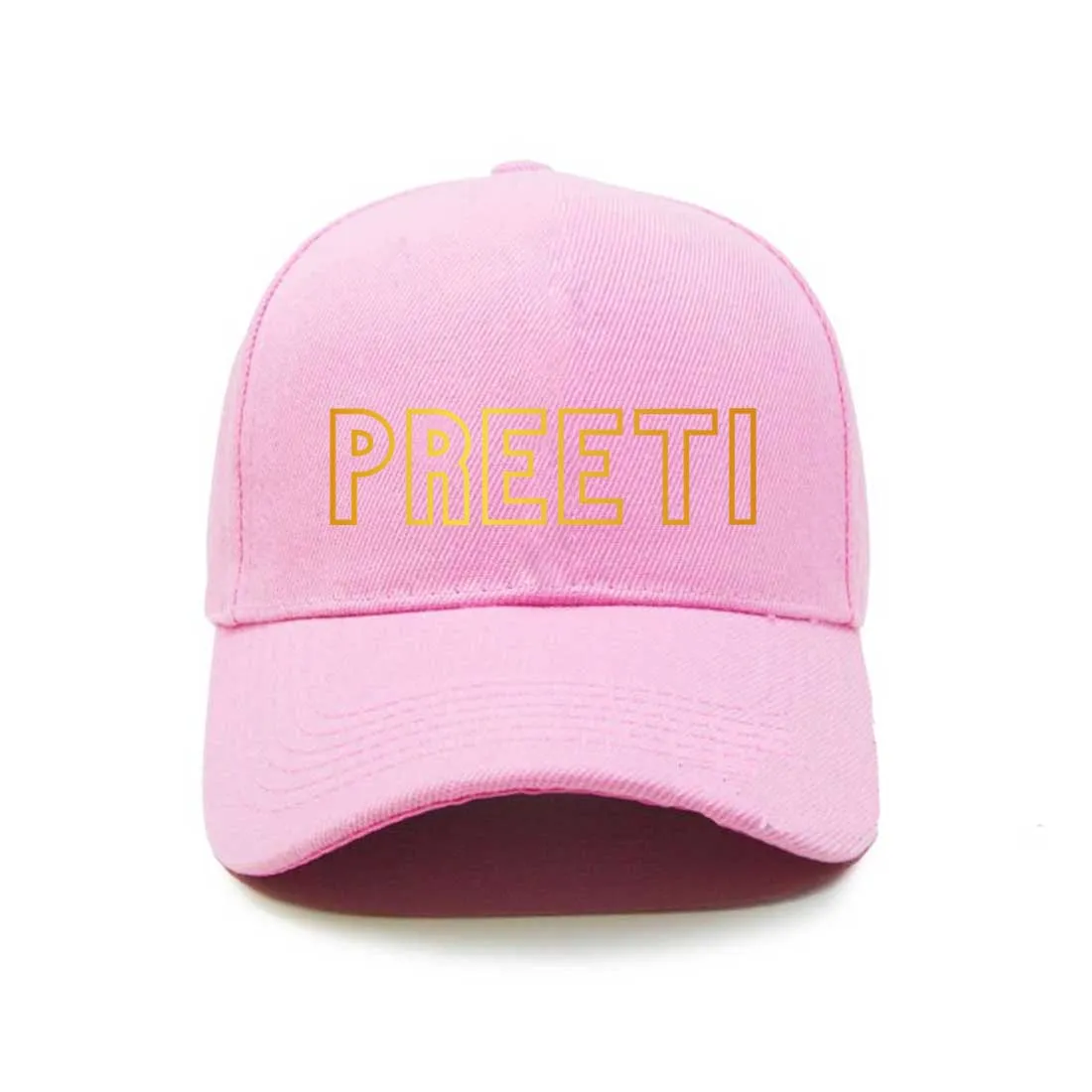 Pink Caps for Women Ladies - Add Name