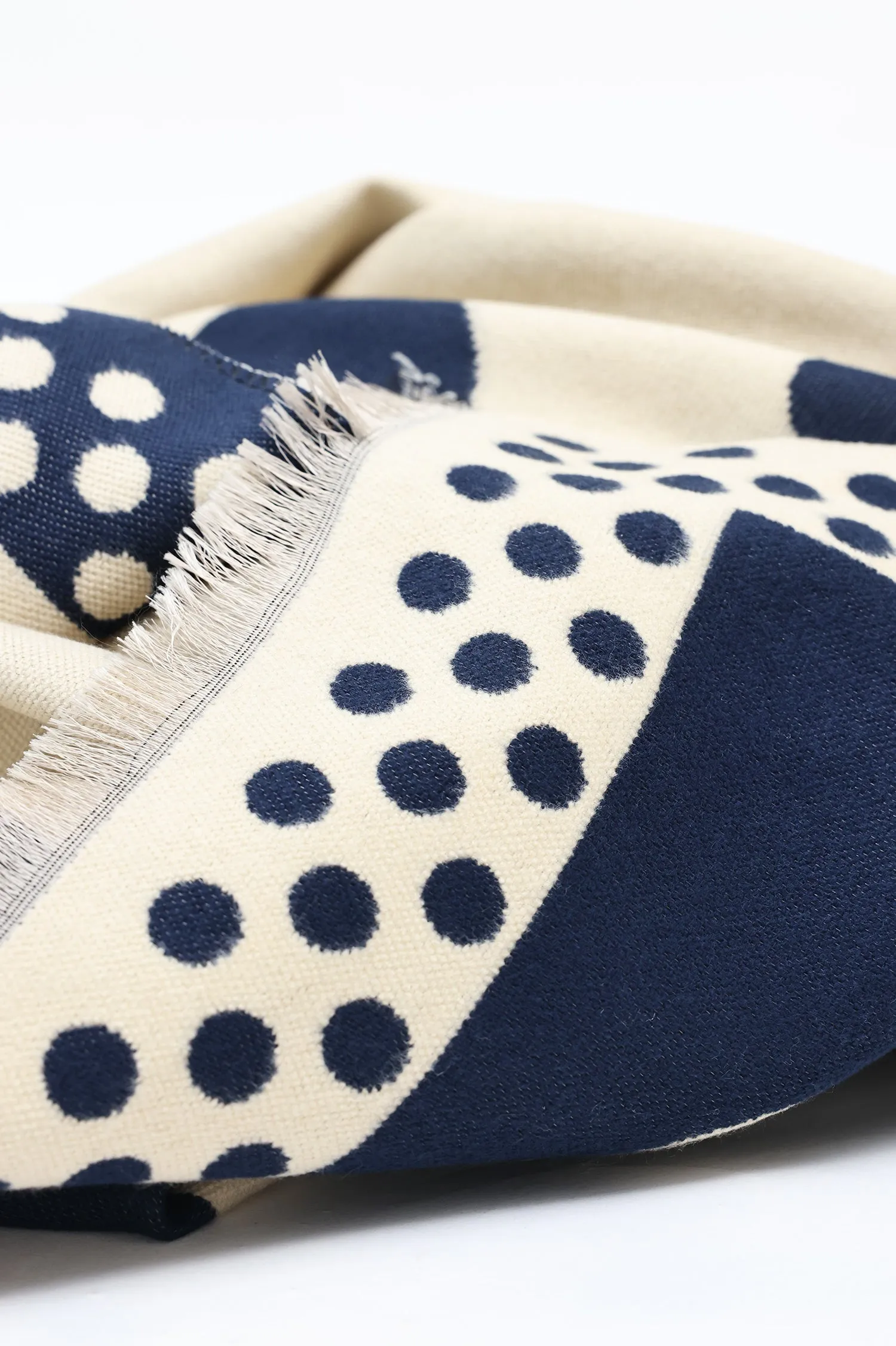 POLKA HARMONY SCARF-NAVY