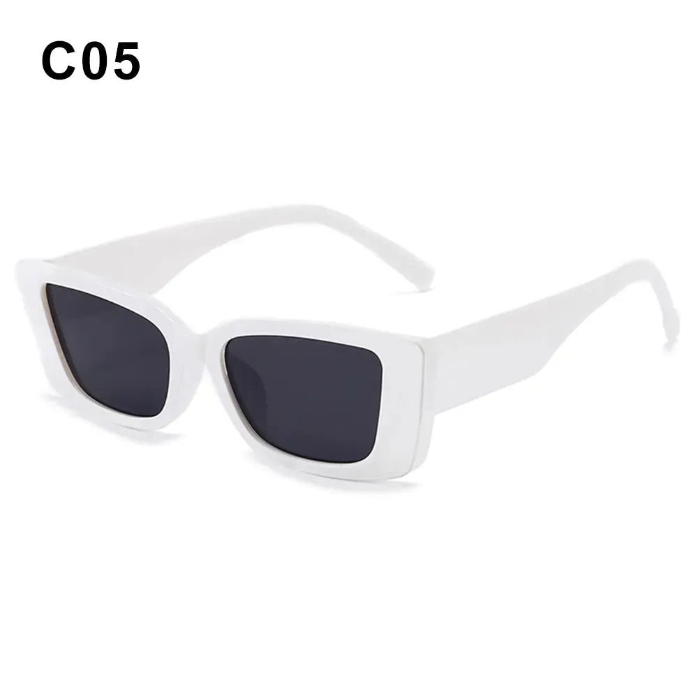 Rectangle Sunglasses for Women Retro Driving Glasses 90s Vintage Fashion Narrow Square Frame UV400 Protection Sunglasses