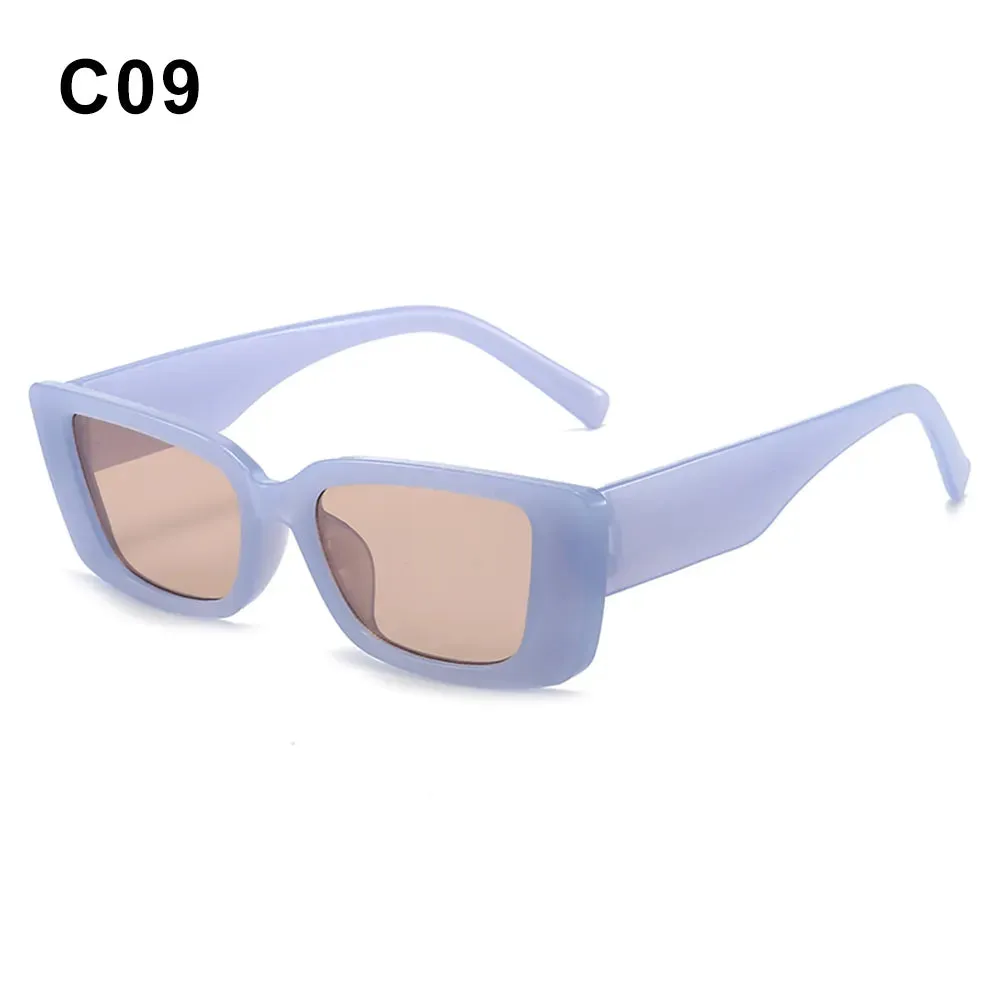 Rectangle Sunglasses for Women Retro Driving Glasses 90s Vintage Fashion Narrow Square Frame UV400 Protection Sunglasses