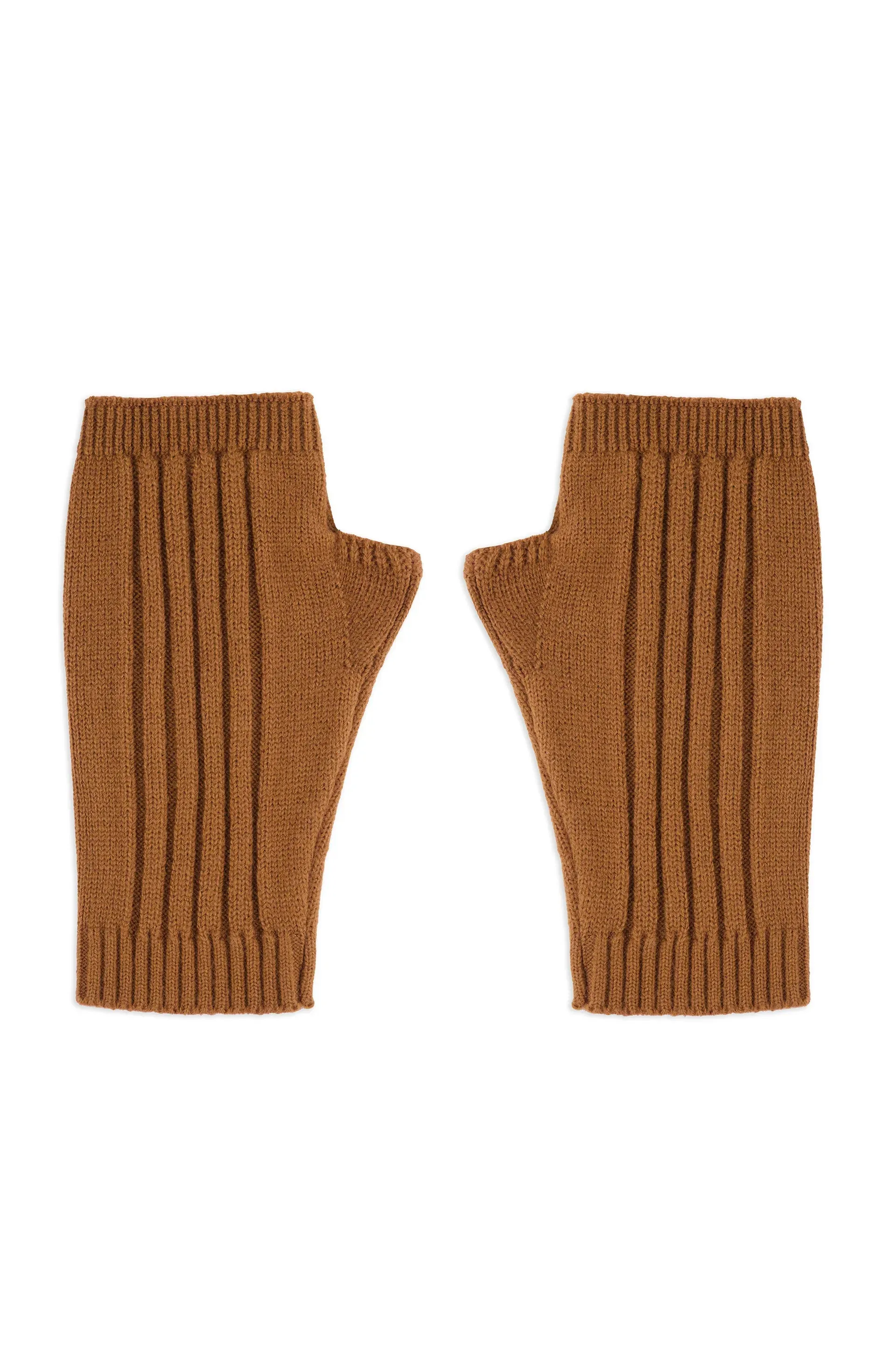 Rib Knit Fingerless Gloves