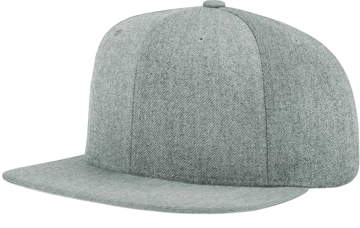 Richardson 510 Flatbill Snapback Cap Wool Blend Hat Hi-Profile Adjustable Snapback