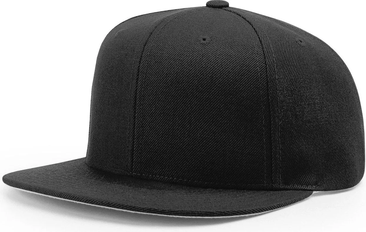 Richardson 510 Flatbill Snapback Cap Wool Blend Hat Hi-Profile Adjustable Snapback