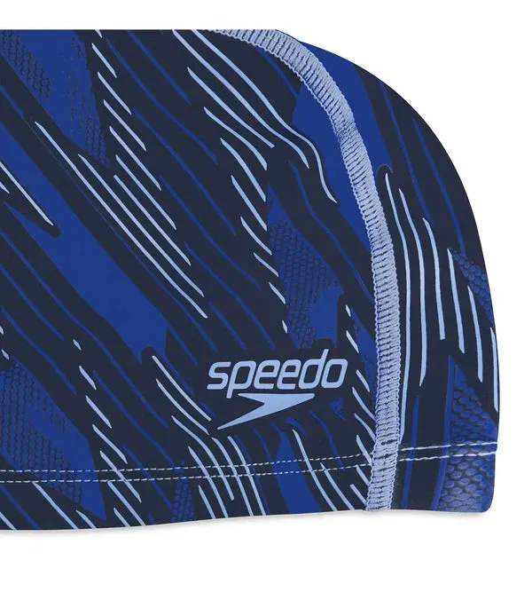 Speedo Unisex Adult Boom Ultra Pace Swim Caps (Black/Blue)