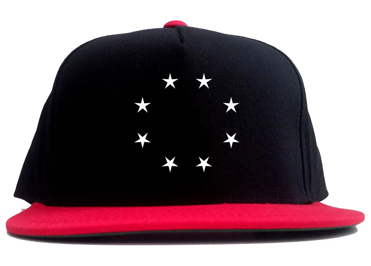 Stars Circle Goth Ghetto 2 Tone Snapback Hat