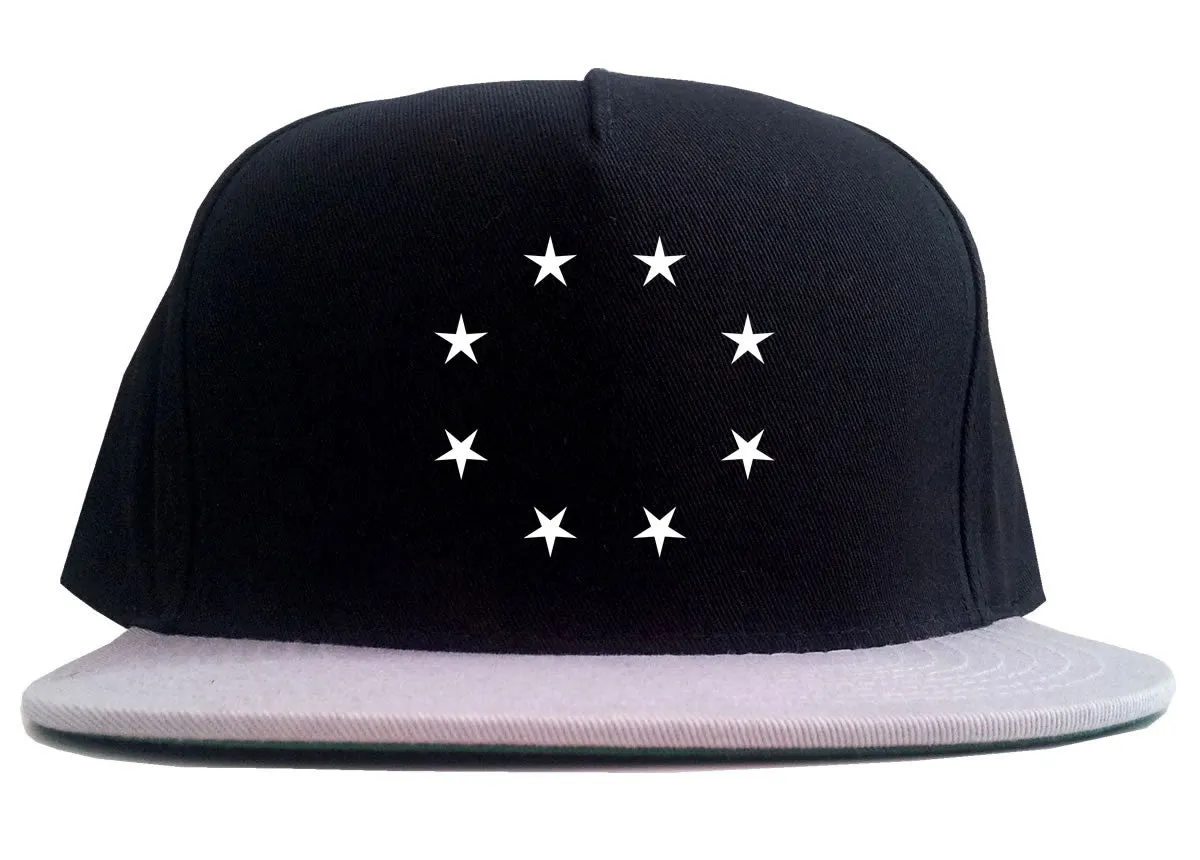 Stars Circle Goth Ghetto 2 Tone Snapback Hat