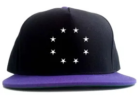 Stars Circle Goth Ghetto 2 Tone Snapback Hat