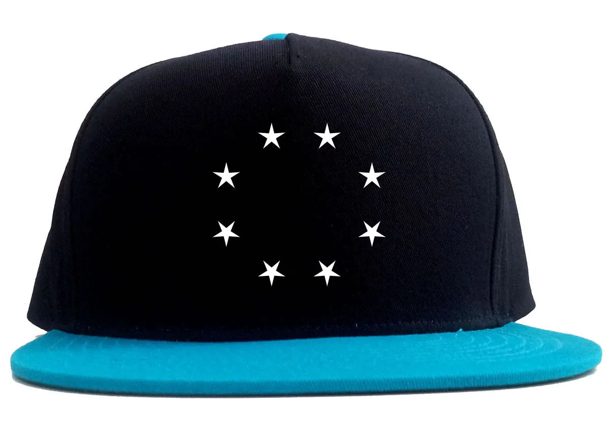 Stars Circle Goth Ghetto 2 Tone Snapback Hat