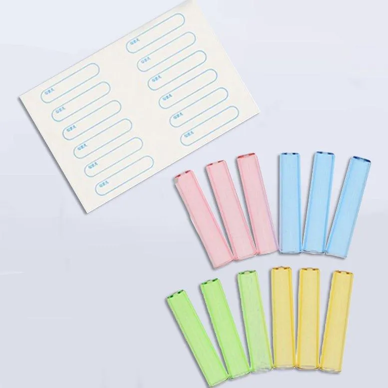 SUN-STAR 12 Pencil Caps Round Pen Caps Pencil Caps Transparent Pencil Caps Pen Sleeves Pen Caps Anti-Roll Pen Caps S5032903