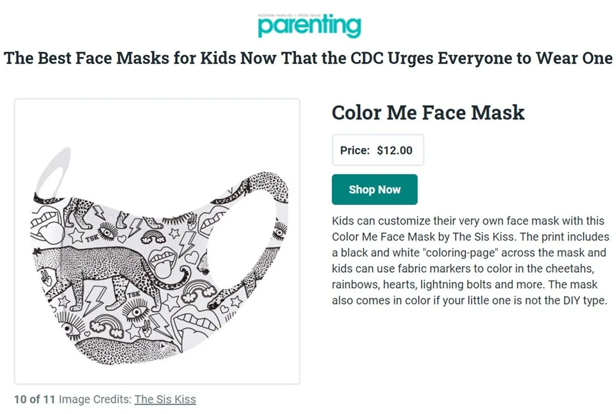 The Sis Kiss Face Masks - Adults & Kids!