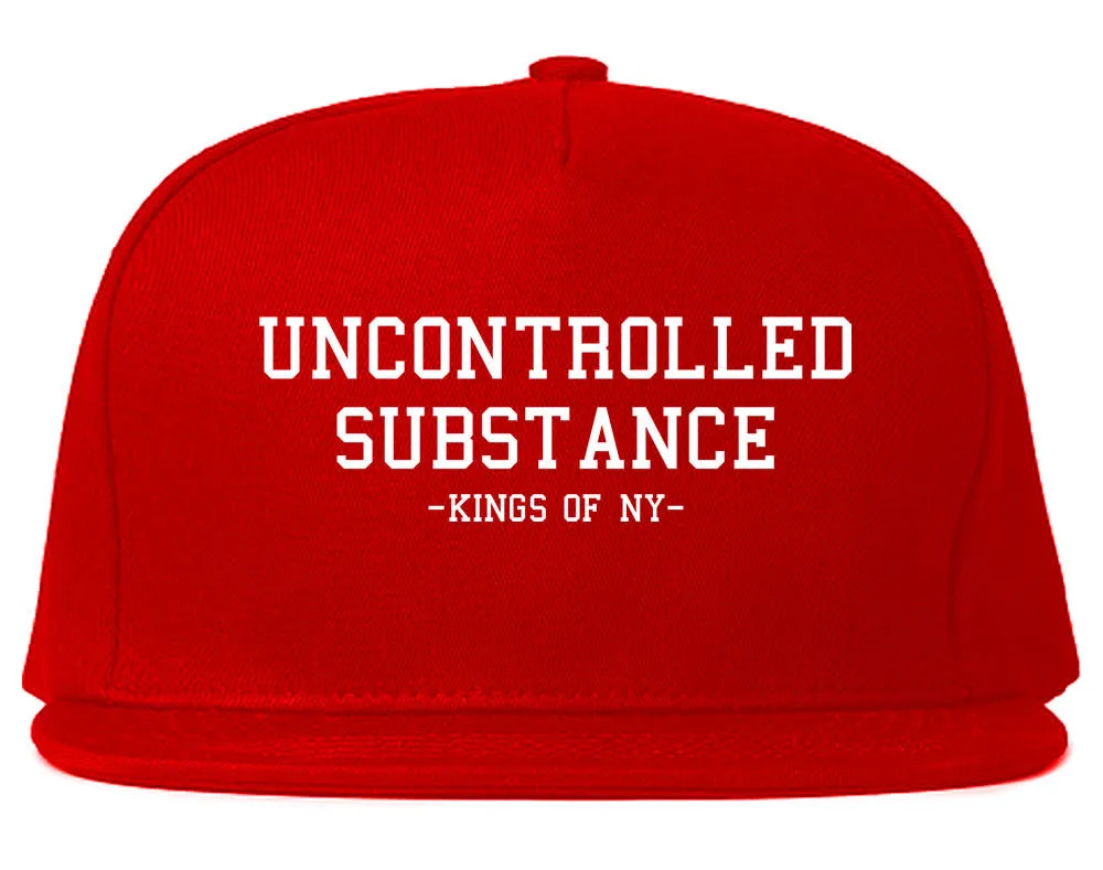 Uncontrolled Substance Snapback Hat Cap