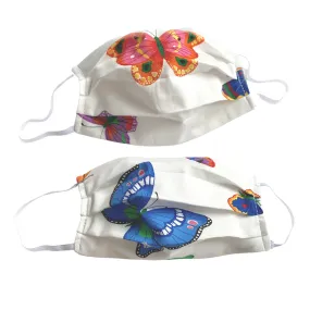 Washable Face Mask with Butterfly Print