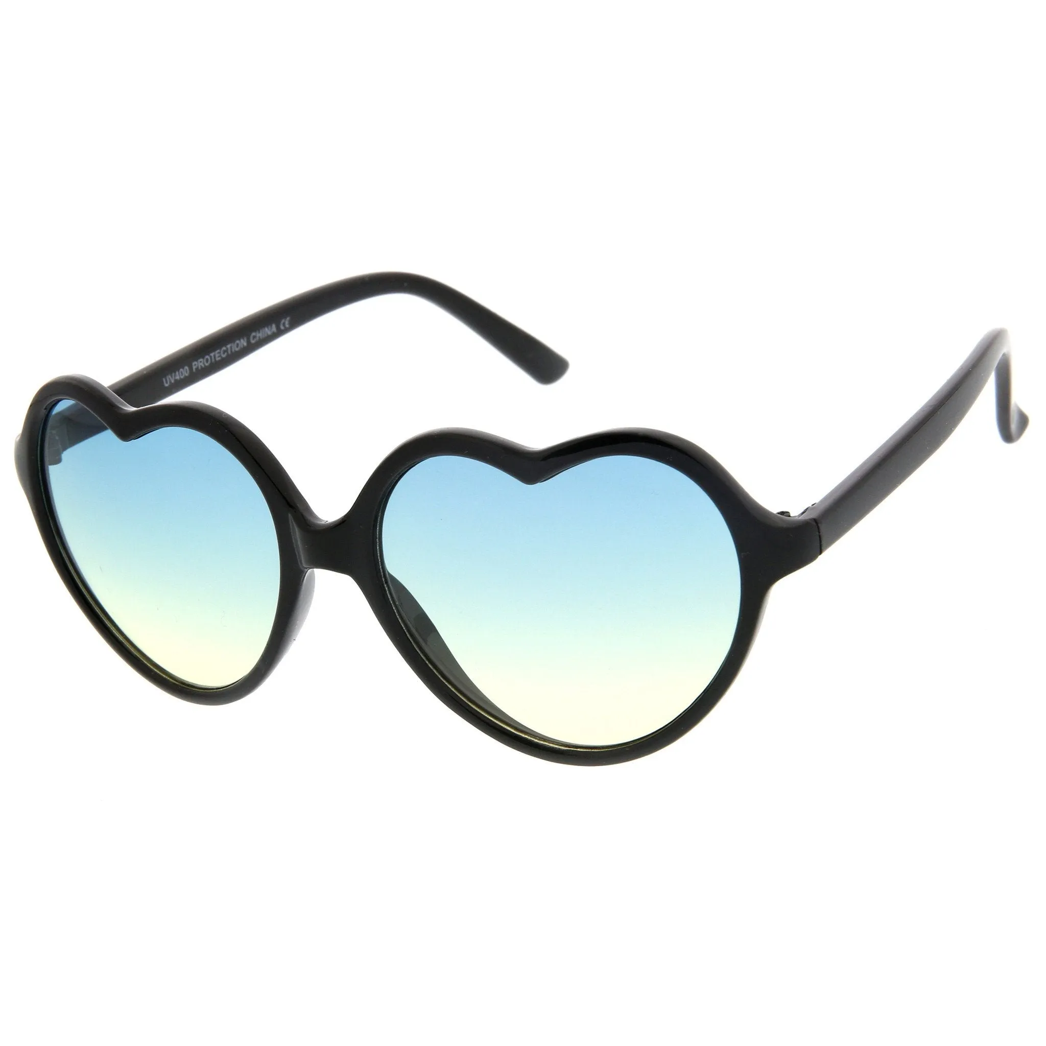 Women's Heart Shaped Gradient Lens Sunglasses A634