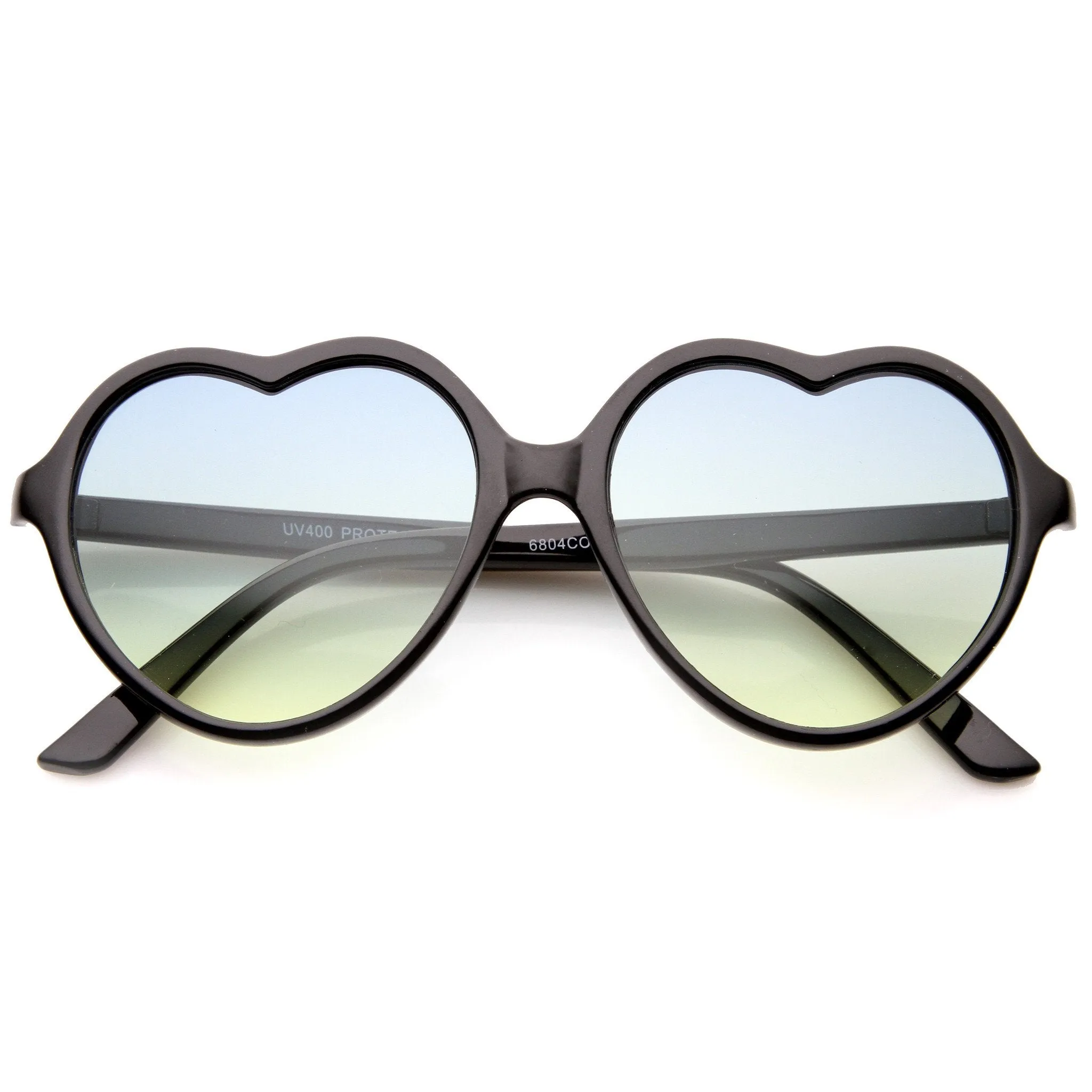 Women's Heart Shaped Gradient Lens Sunglasses A634